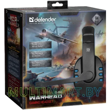 Наушники Defender Warhead G-160 (черный/синий) картинка 5